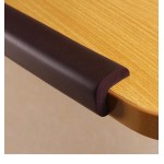 Corners protection strip, length 2 m, tables, baby's room, brown color, 2.0 cm